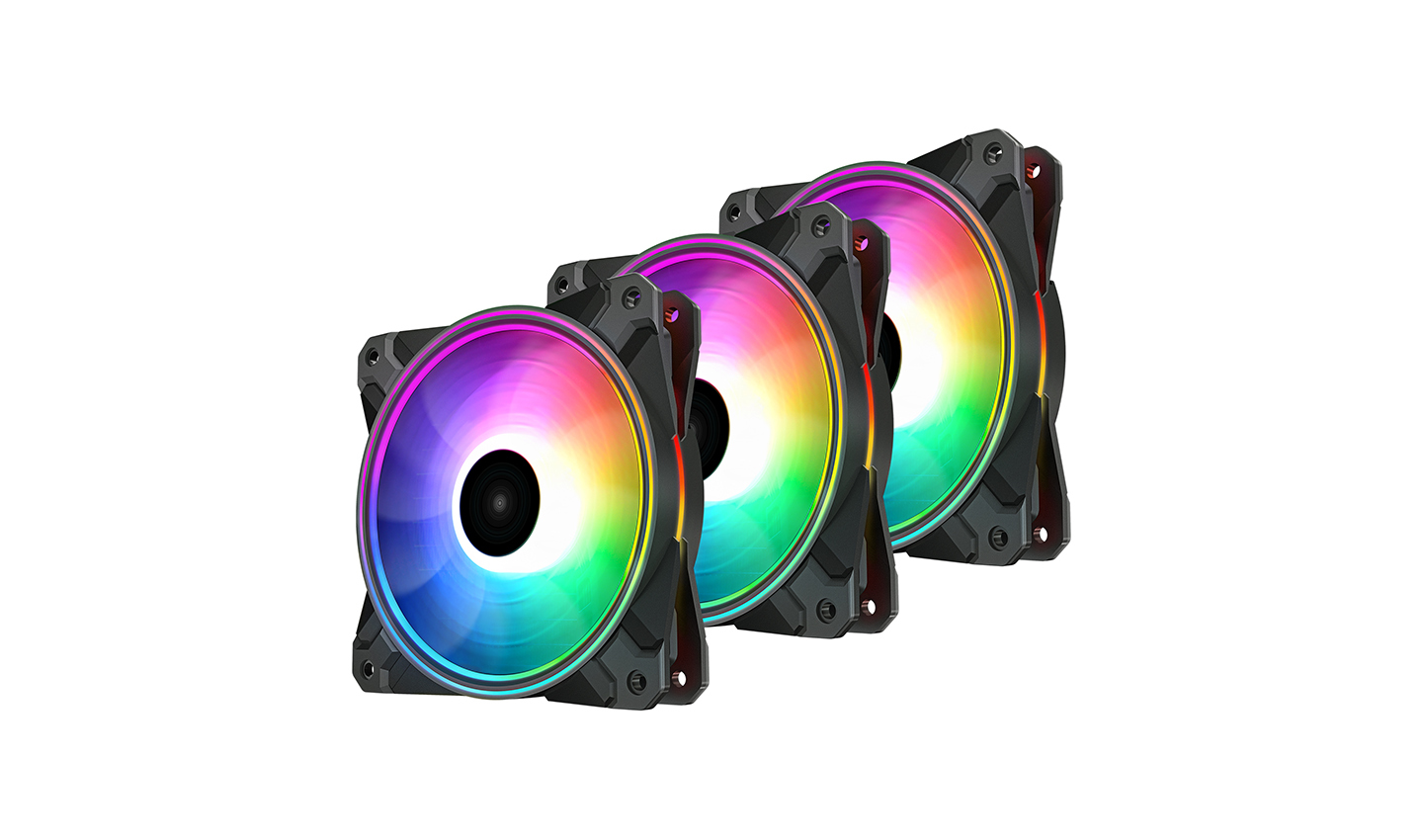 Deepcool - Ventilador Deepcool CF120 PLUS-RGB (Pack 3)