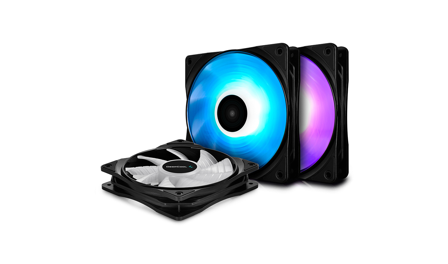 Deepcool - Ventilador Deepcool RF120 PWM RGB (Pack 3)