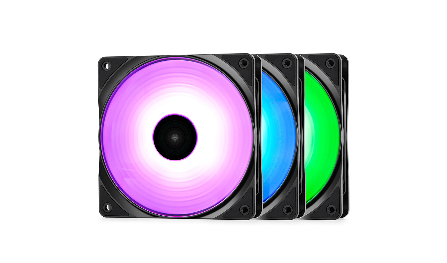 Deepcool - Ventilador Deepcool RF120 PWM RGB (Pack 3)
