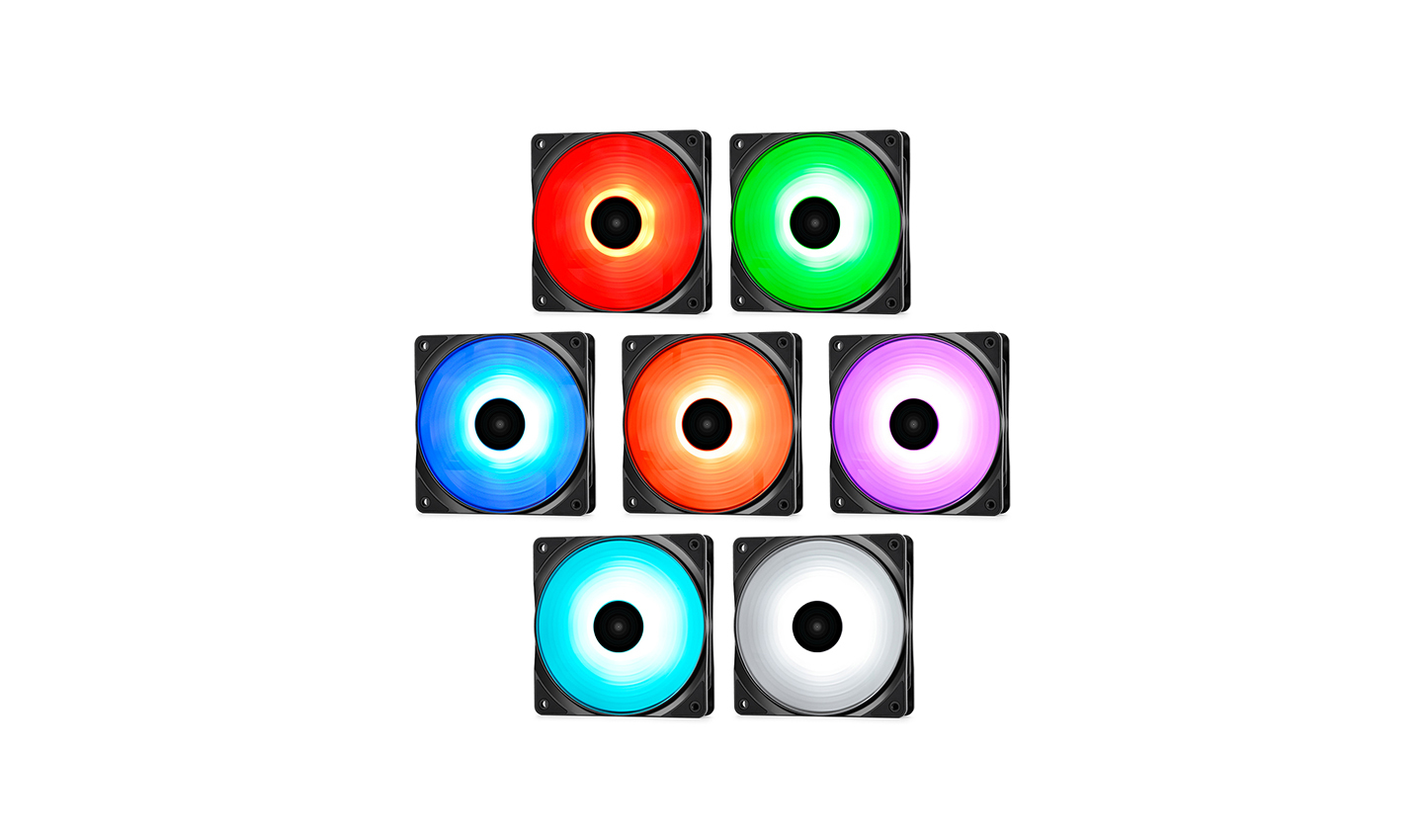 Deepcool - Ventilador Deepcool RF120 PWM RGB (Pack 3)