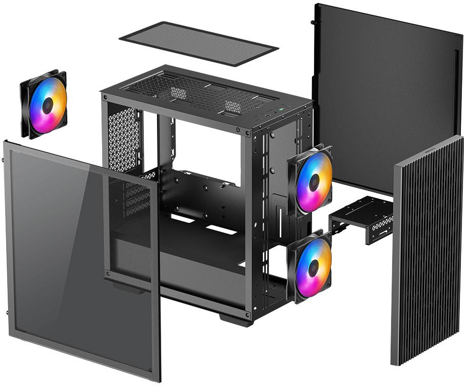 Deepcool - Torre Micro-ATX Deepcool Matrexx 40 3FS Negro