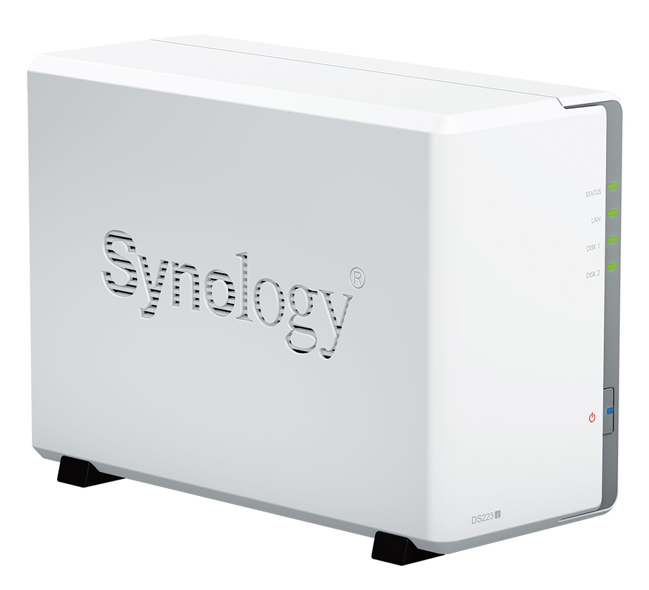 Synology - NAS Synology Disk Station DS223j - 2 Baías - 1.7GHz 4-core - 1GB RAM