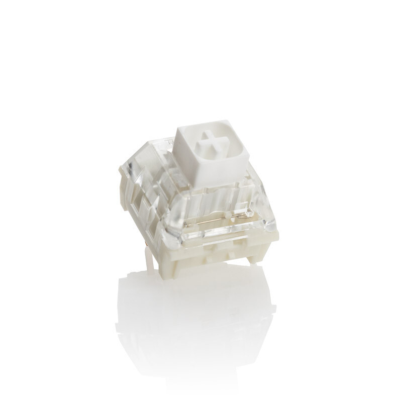 Ducky - Pack 110 Switches Ducky Kailh Box White, Mecánicos, 3-Pin, Clicky, MX-Stem, 45g