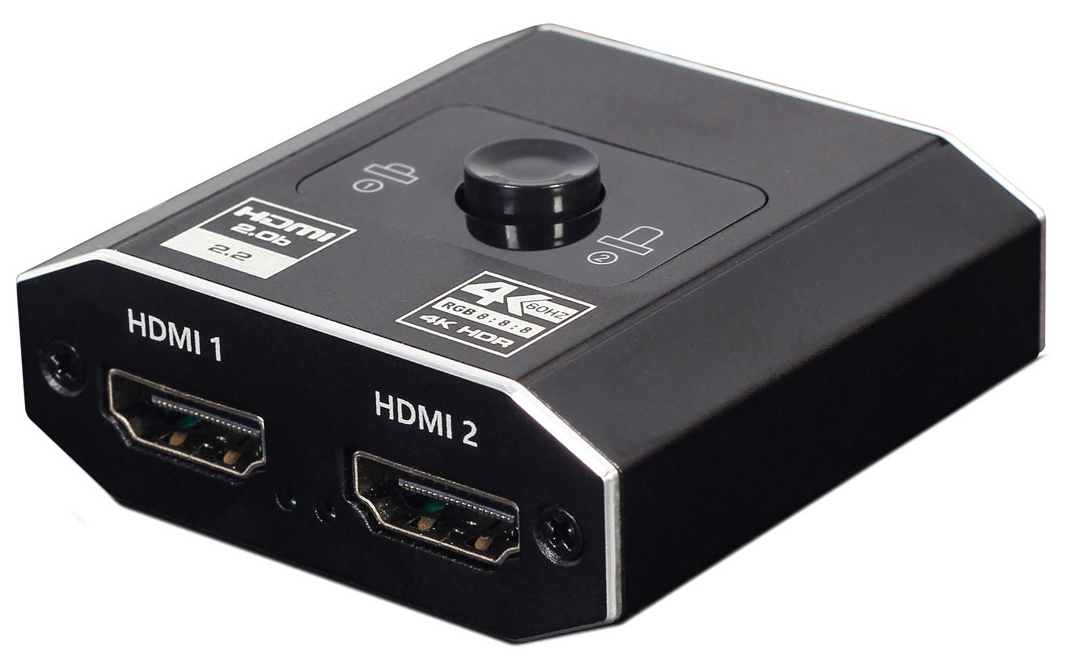 Gembird - Comutador Bidirecional Gembird HDMI 4K 60Hz 2-Ports Negro