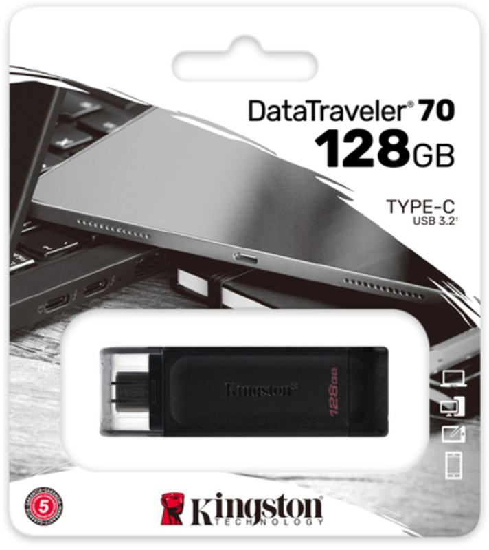 Kingston - Pen Kingston DataTraveler 70 128GB USB3.2 Type C Gen 1