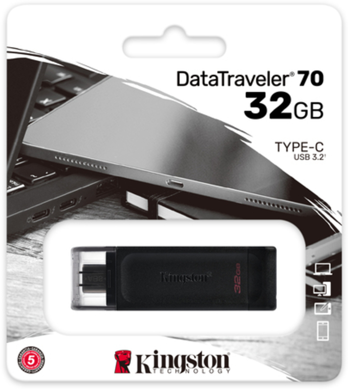 Kingston - Pen Kingston DataTraveler 70 32GB USB3.2 Type C Gen 1