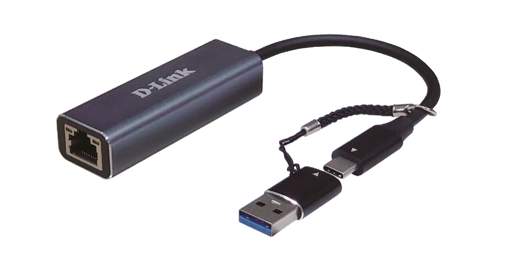 D-Link - Adaptador Gigabit D-Link USB-C/USB > Ethernet 2.5 Gpbs
