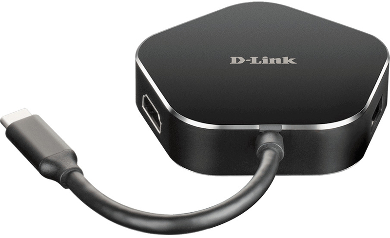 D-Link - HUB USB D-Link USB-C Macho para 2 x USB 3.0 Tipo A Hemea + 1 x HDMI + 1 x USB-C (até 60W)