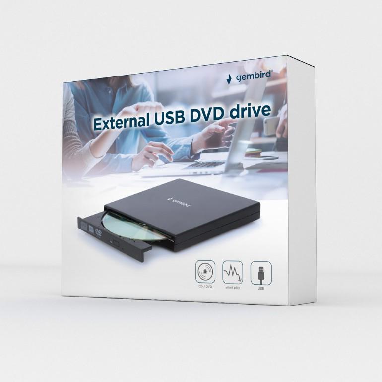 Gembird - Drive Externa Gembird USB 2.0 Preta