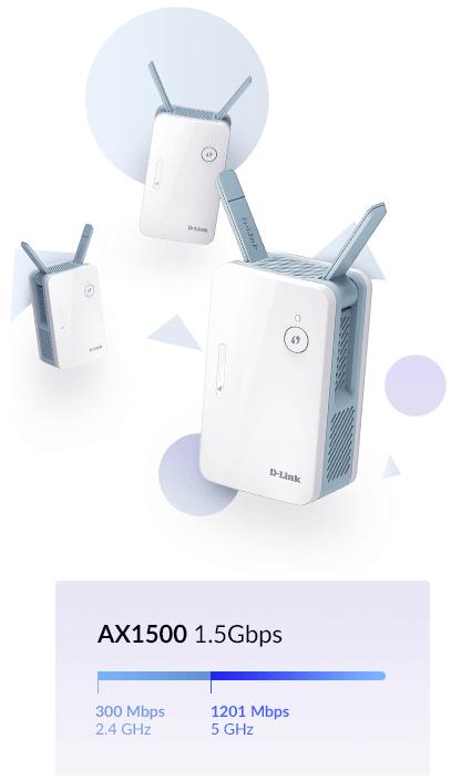 D-Link - Repetidor D-Link E15 WiFi6 Mesh Eagle Pro AI