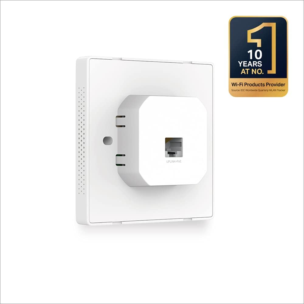 TP-Link - Access Point TP-Link OMADA N300 Wi-Fi Wall-Plate Porta PoE