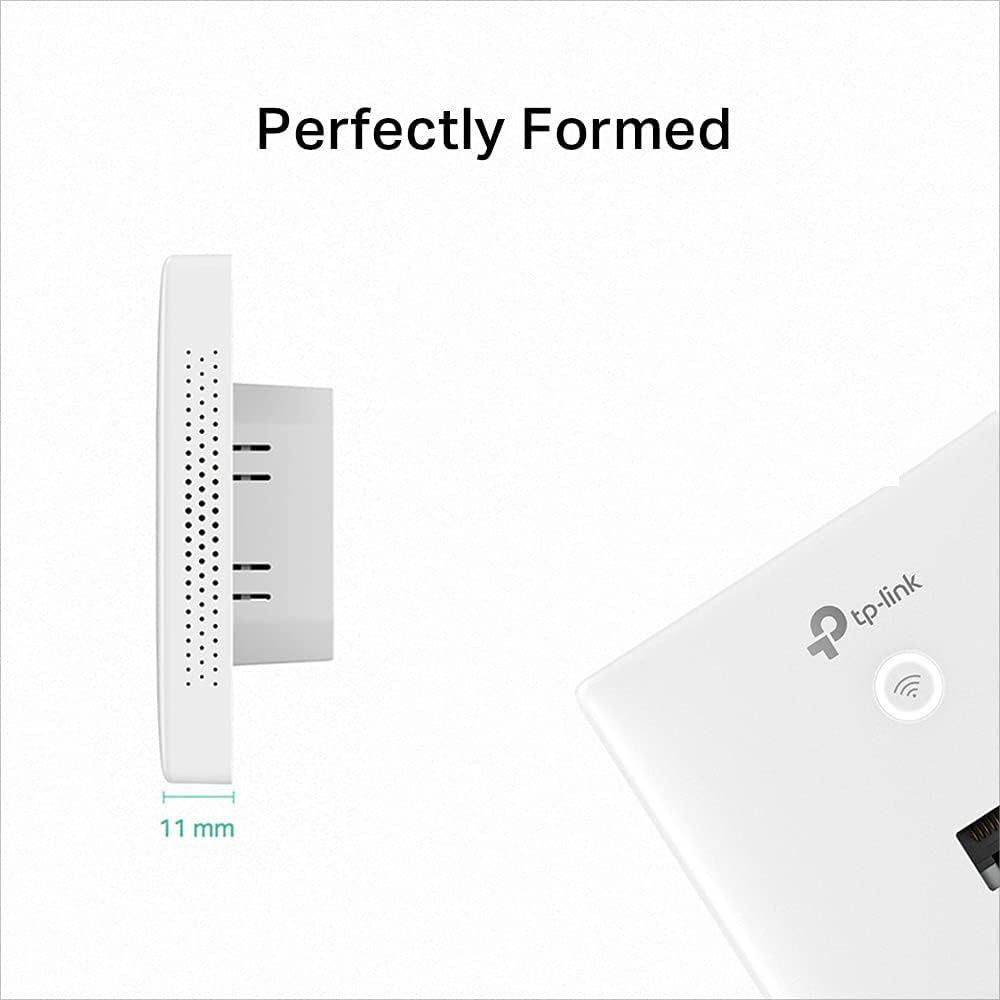 TP-Link - Access Point TP-Link OMADA N300 Wi-Fi Wall-Plate Porta PoE