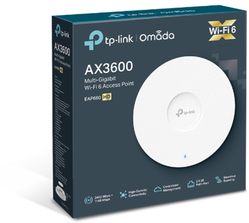 TP-Link - Access Point TP-Link OMADA EAP660HD AX3600 Ceiling Mynt Dual-Band Wi-Fi 6