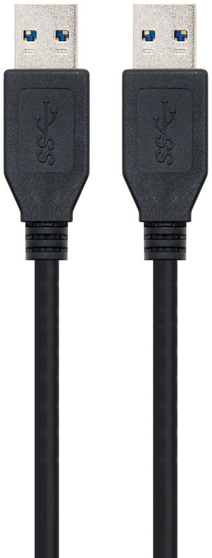 Cable USB 3.0 Ewent Tipo A Macho para Tipo A Macho 1.8m Negro