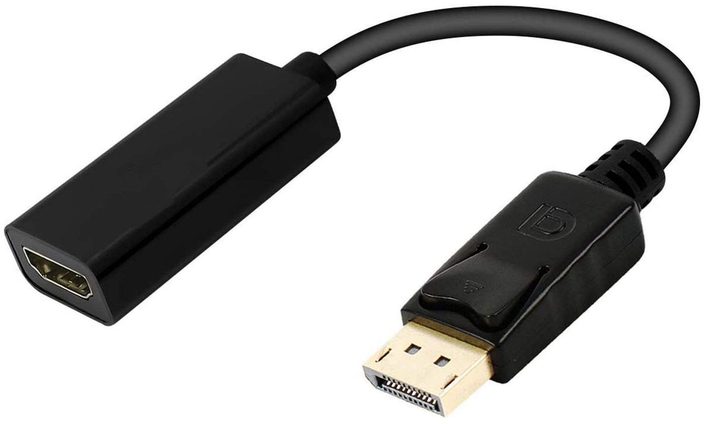 Ewent - Adaptador Gigabit Ewent DisplayPort para HDMI 4K@30Hz / FHD@60Hz