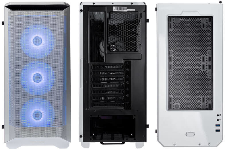 Phanteks - ** B Grade ** Caja ATX Phanteks Eclipse P400 Air Vidro Temperado Mesh DRGB Blanco