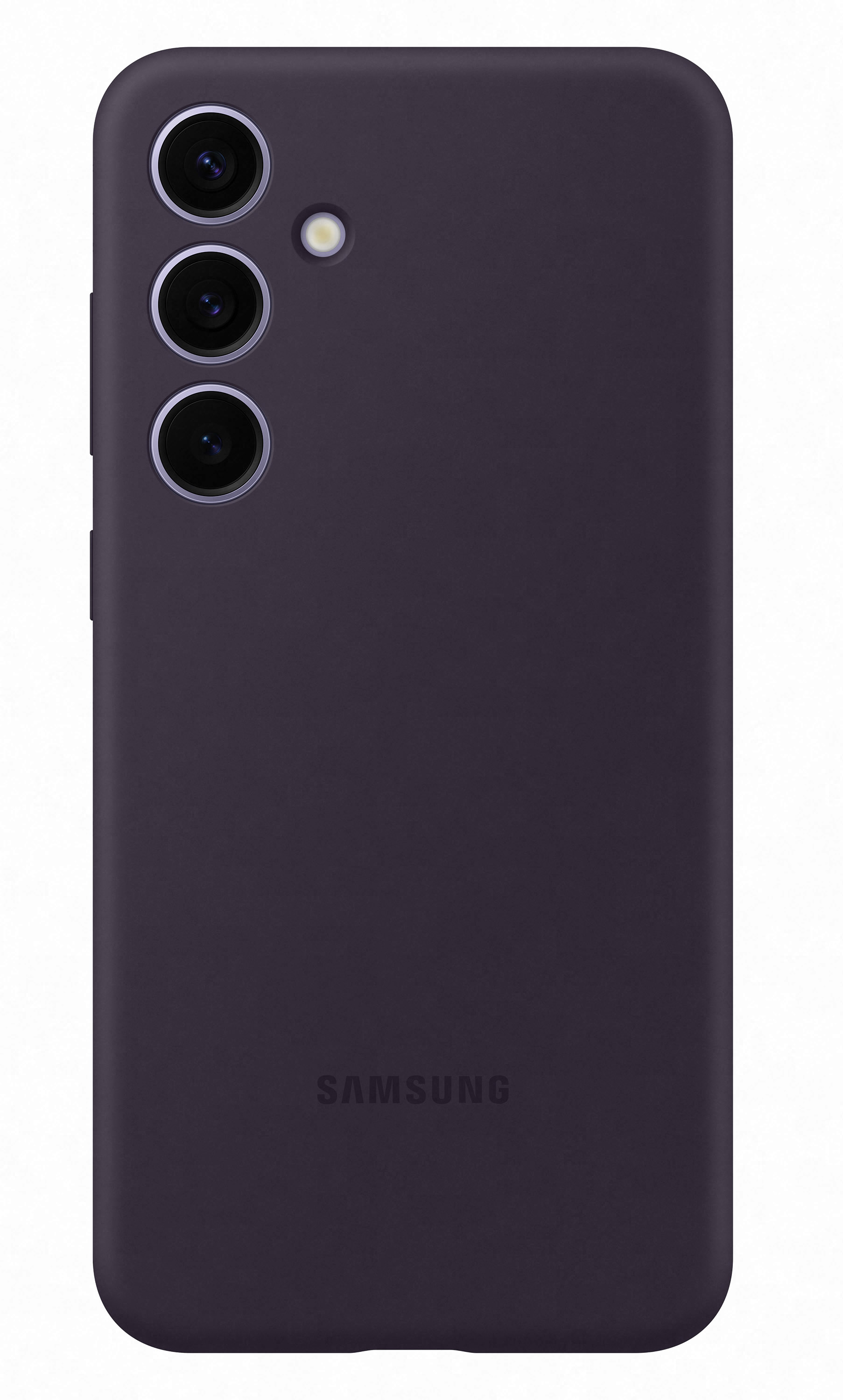 Samsung - Funda de Silicona Samsung Galaxy S24+ Negro Purpura