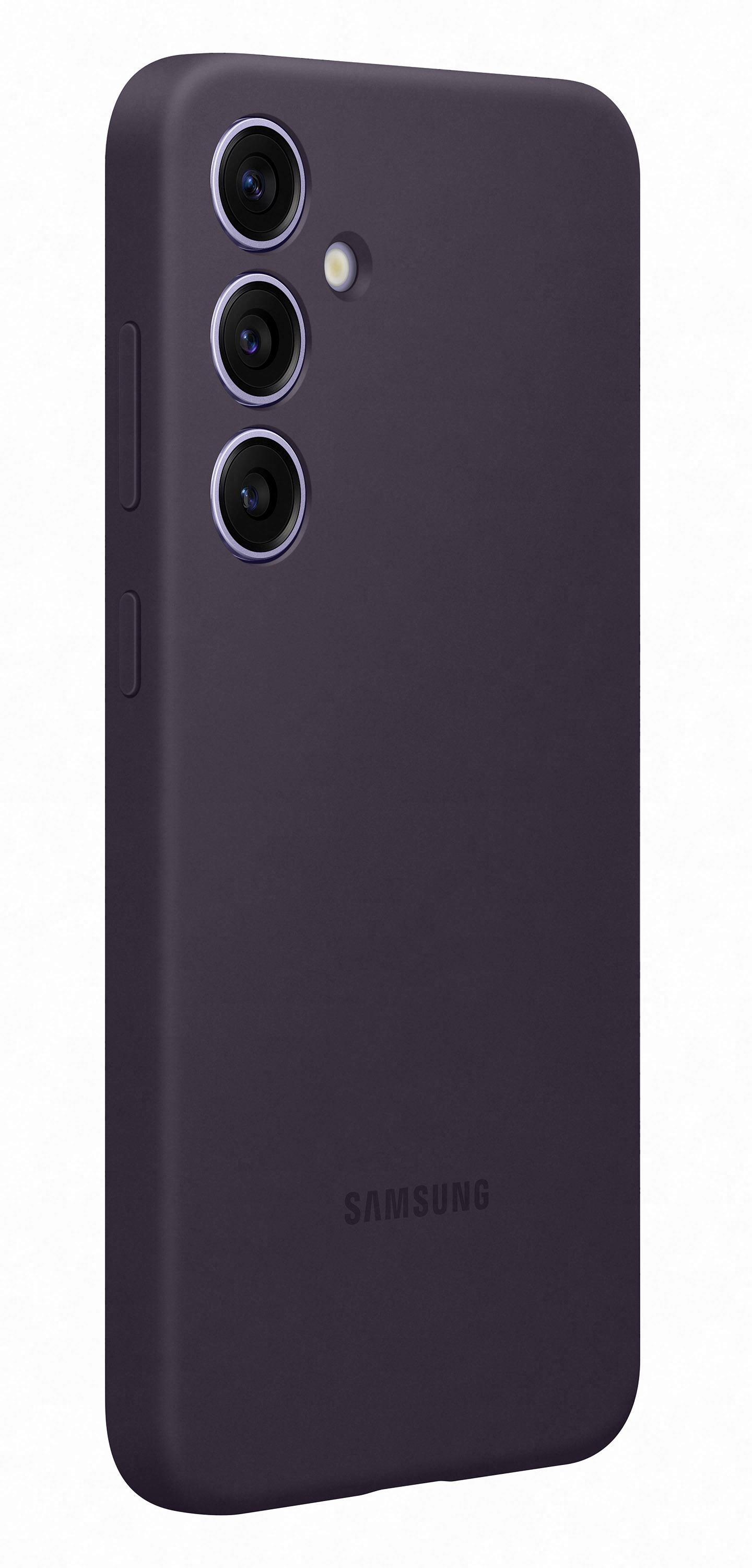 Samsung - Funda de Silicona Samsung Galaxy S24+ Negro Purpura