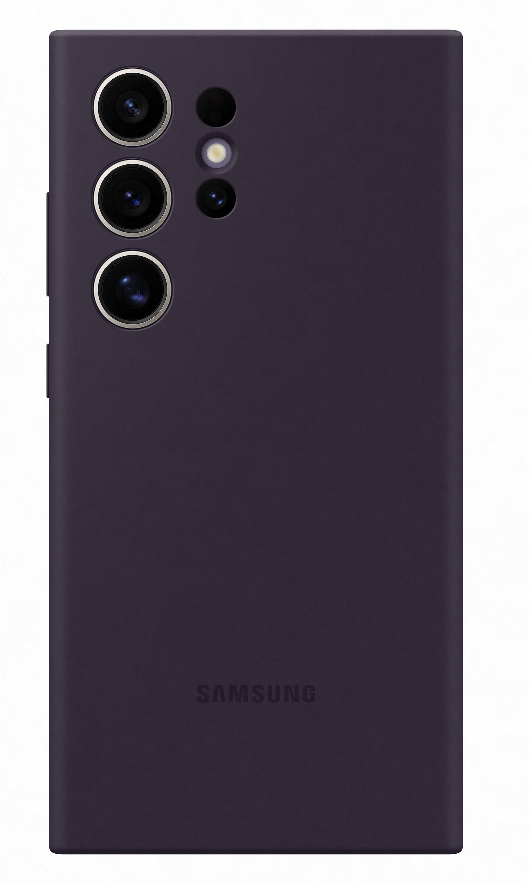 Funda de Silicona Samsung Galaxy S24 Ultra Negro Purpura