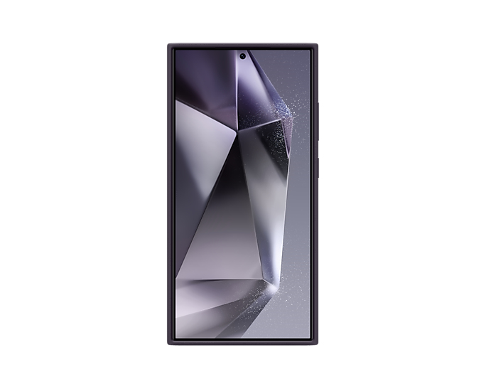 Samsung - Funda de Silicona Samsung Galaxy S24 Ultra Negro Purpura