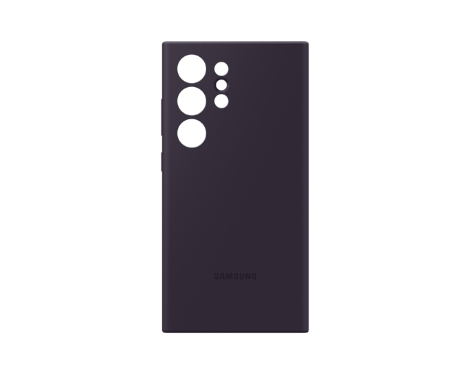 Samsung - Funda de Silicona Samsung Galaxy S24 Ultra Negro Purpura