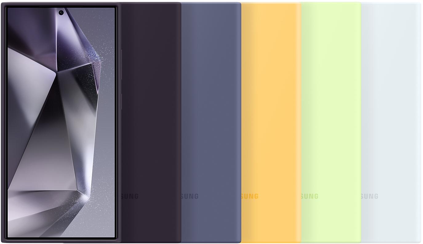 Samsung - Funda de Silicona Samsung Galaxy S24 Ultra Violeta