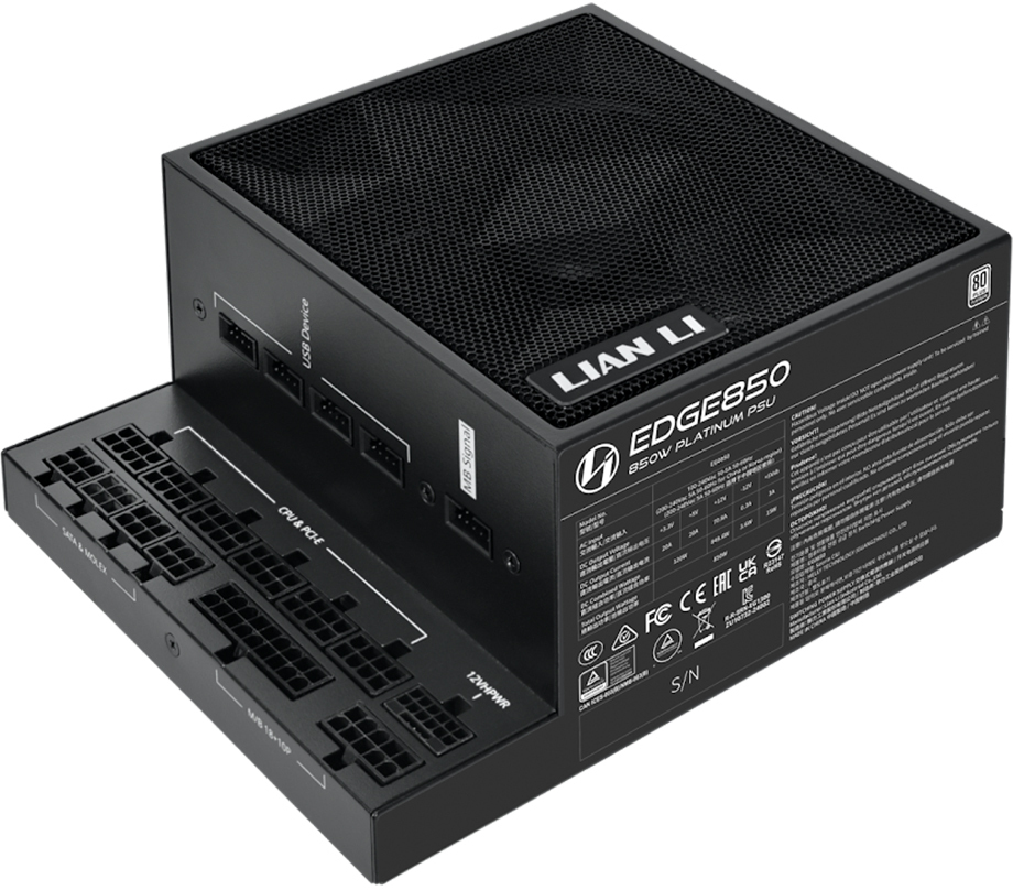 Lian Li - Fuente Modular Lian Li Edge 850W 80+ Platinum Negra