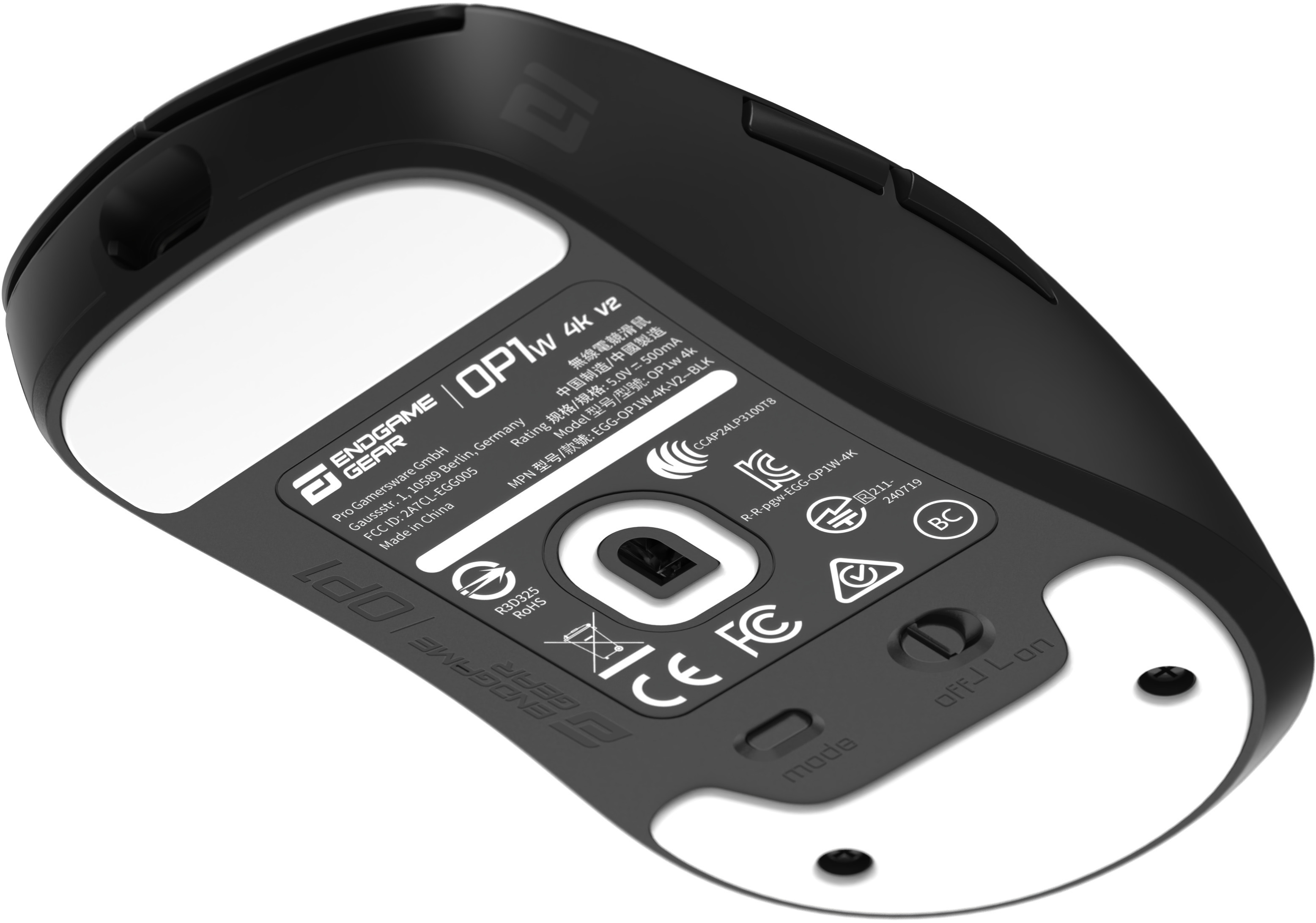 Endgame Gear - Ratón Gaming Endgame Gear OP1w 4k V2 Wireless Gaming Mouse - Negro