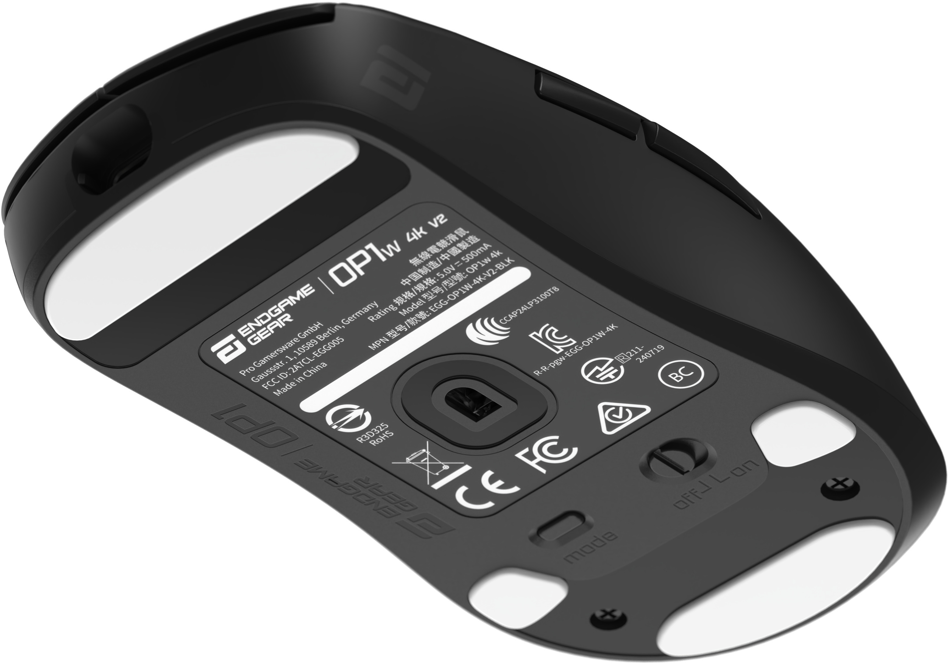 Endgame Gear - Ratón Gaming Endgame Gear OP1w 4k V2 Wireless Gaming Mouse - Negro