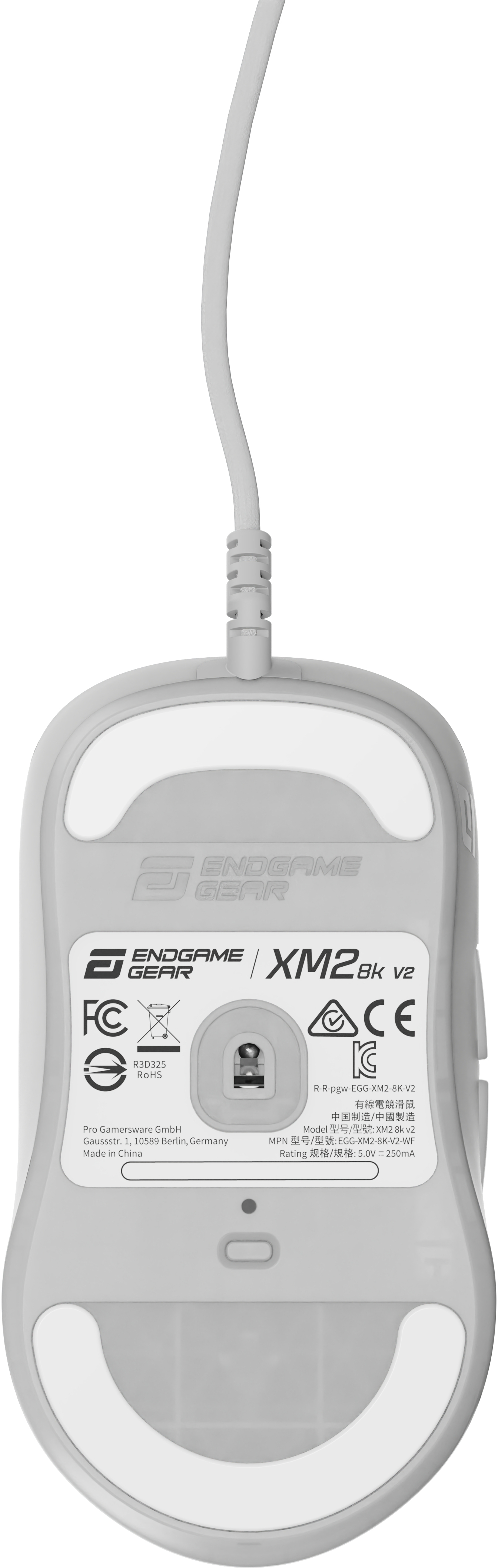 Endgame Gear - Ratón Gaming Endgame Gear XM2 8k V2 - White Frost