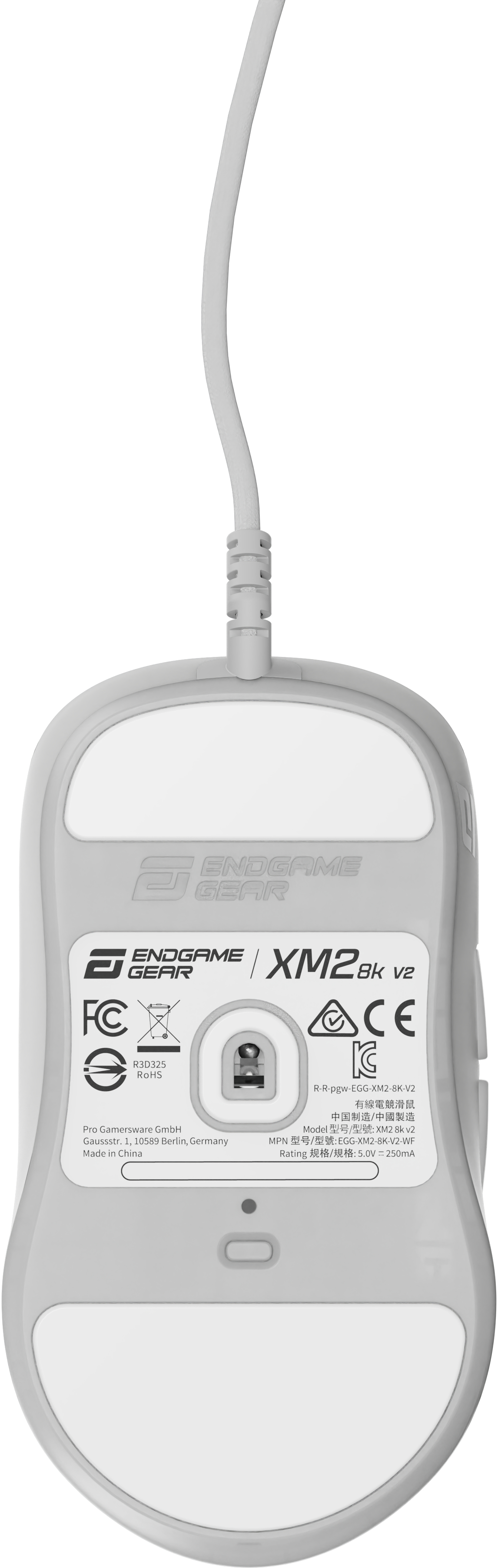 Endgame Gear - Ratón Gaming Endgame Gear XM2 8k V2 - White Frost