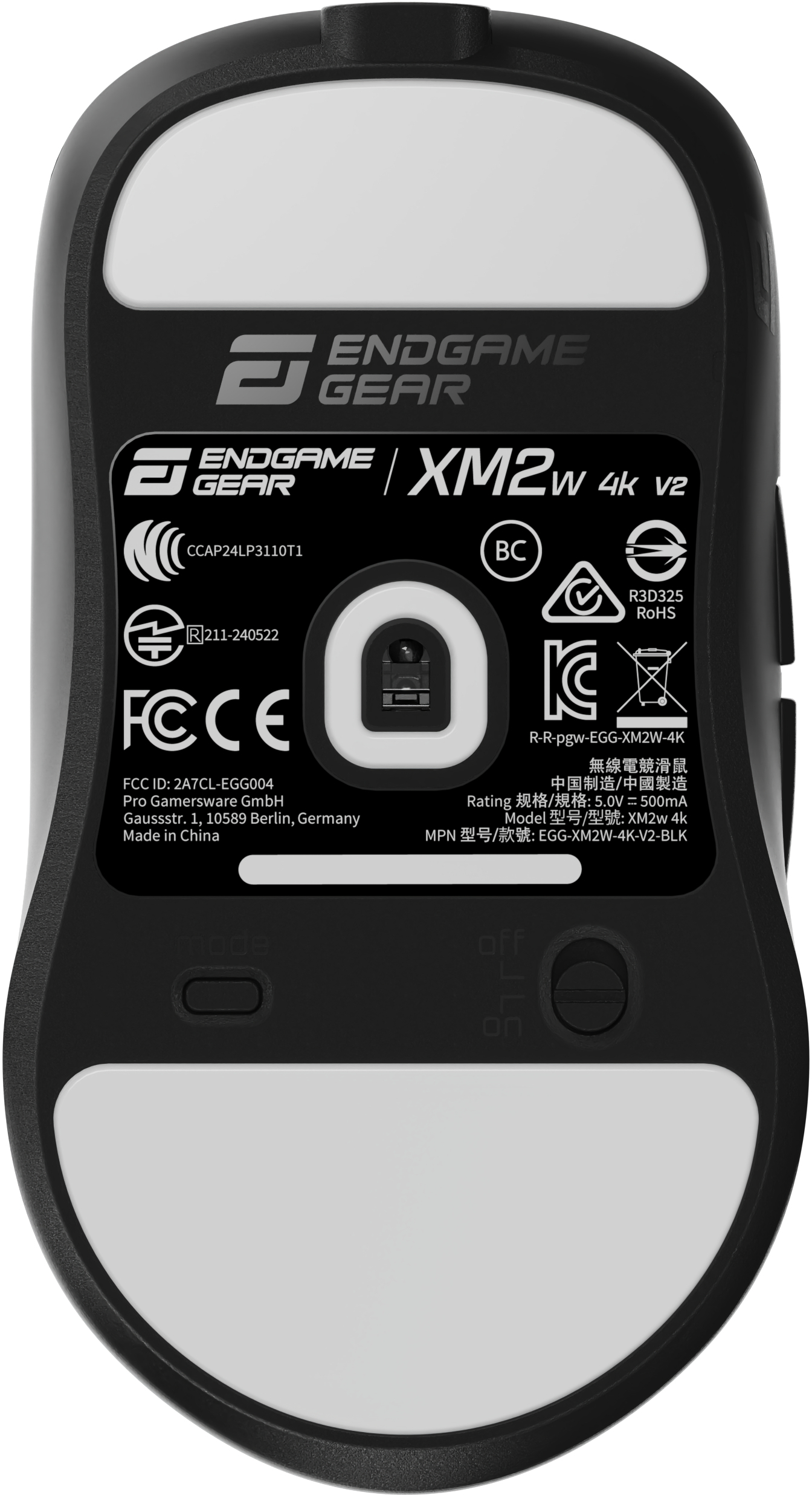 Endgame Gear - Ratón Gaming Endgame Gear XM2w 4k V2 Wireless - Negro