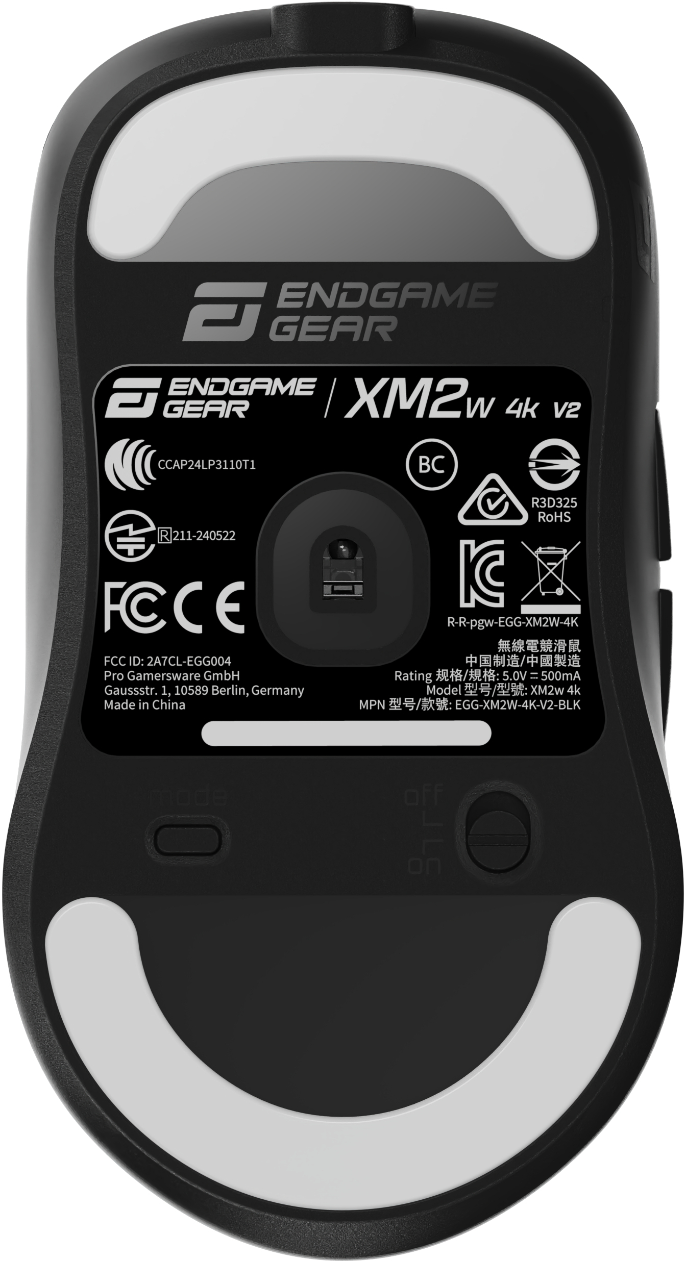 Endgame Gear - Ratón Gaming Endgame Gear XM2w 4k V2 Wireless - Negro