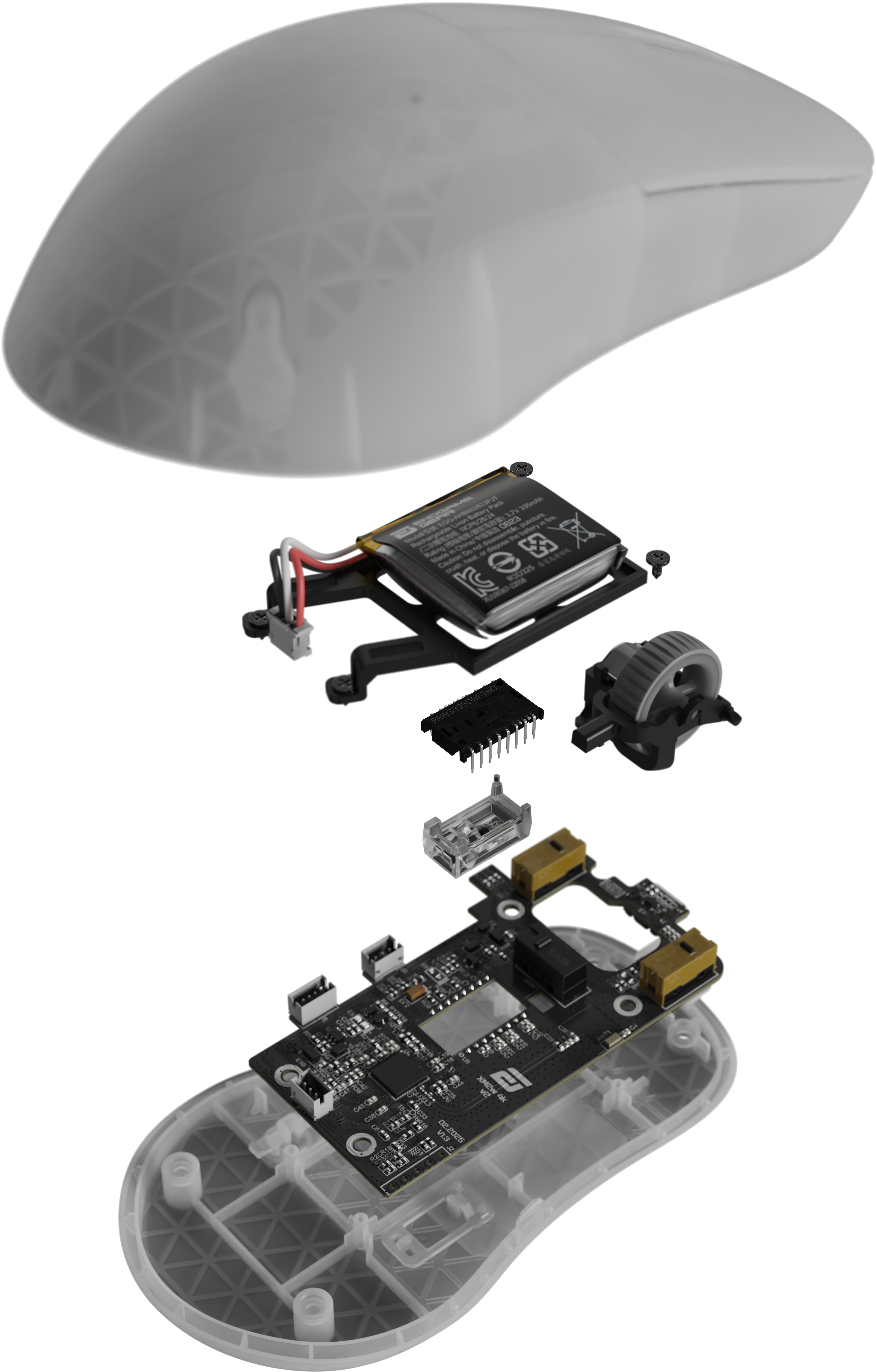 Endgame Gear - Ratón Gaming Endgame Gear XM2w 4k V2 Wireless - White Frost