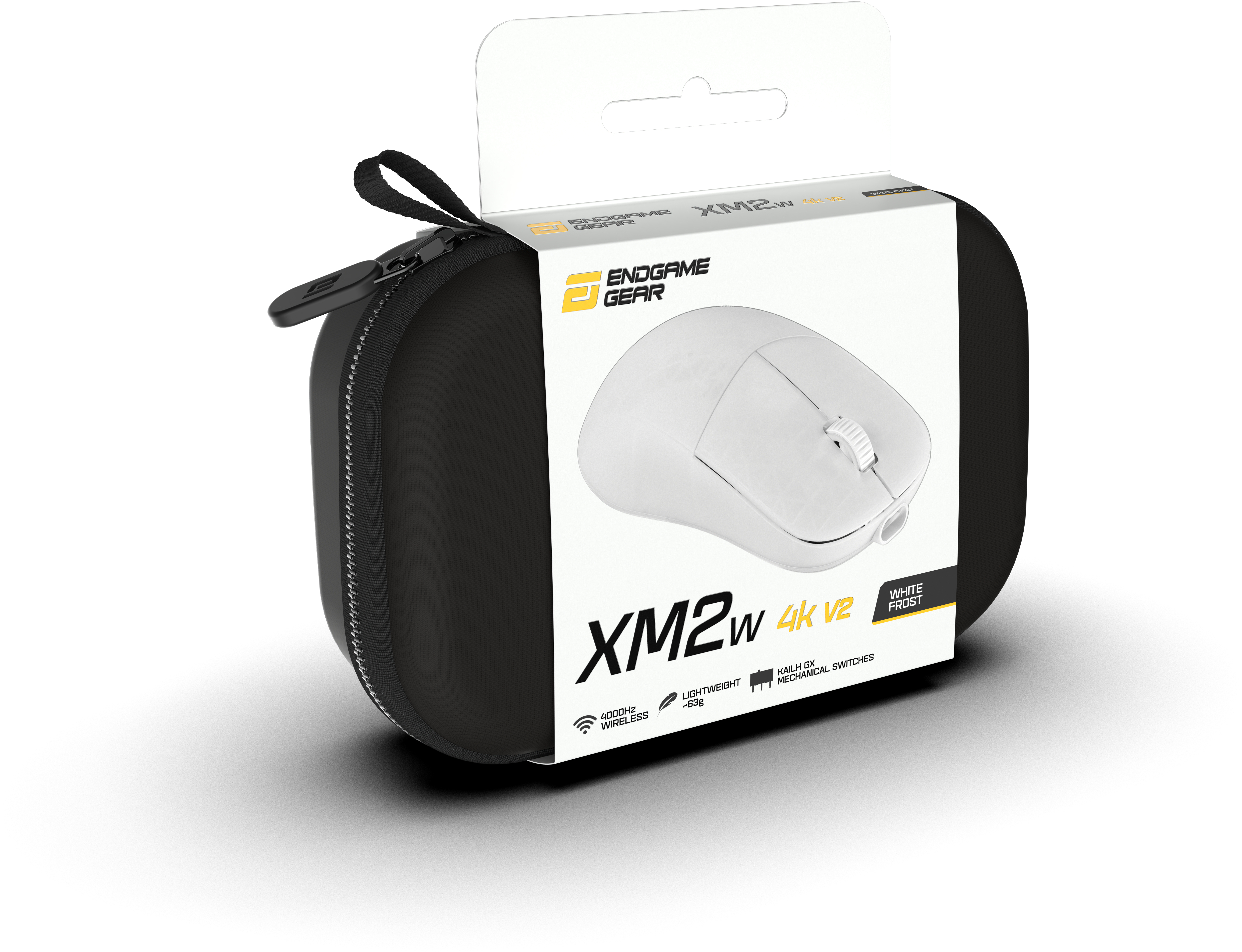 Endgame Gear - Ratón Gaming Endgame Gear XM2w 4k V2 Wireless - White Frost
