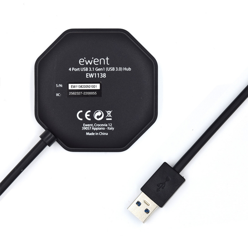 Ewent - Hub USB Ewent 4 Portas USB 3.1 Gen 1