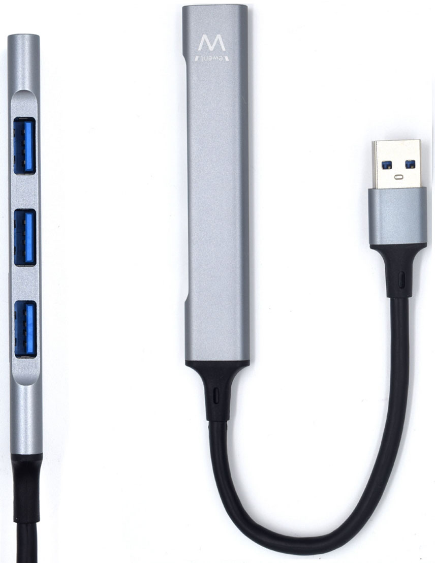 Ewent - Hub USB Ewent 4 Portas USB 3.2 Gen 1 - USB 3.2 Gen 1 + 3x USB 2.0