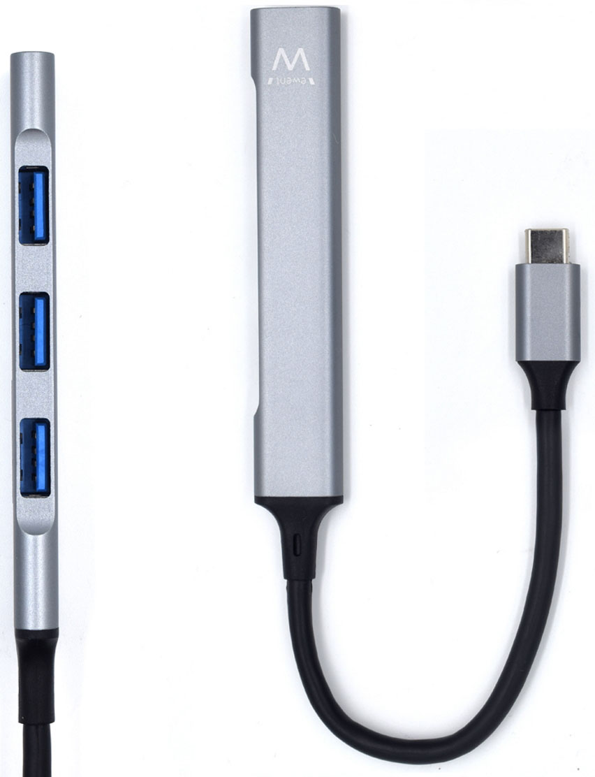 Ewent - Hub USB Ewent 4 Portas USB-C - USB3.2 Gen 1 + 3x USB 2.0