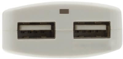 Ewent - Cargador Tomas Ewent 2 Portas USB 2.4A (12W) Blanco