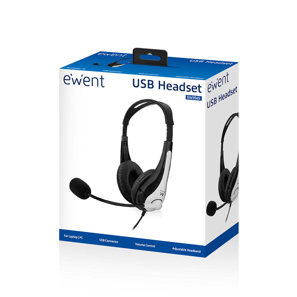 Ewent - Auriculares Ewent EW3565 USB