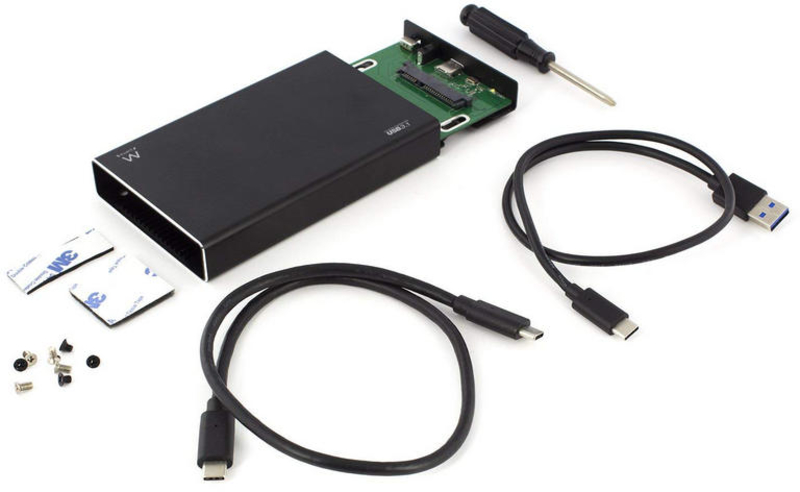 Ewent - Caja HDD/SSD Ewent 2.5" SATA - USB 3.1 Gen 2 Type C + Type A