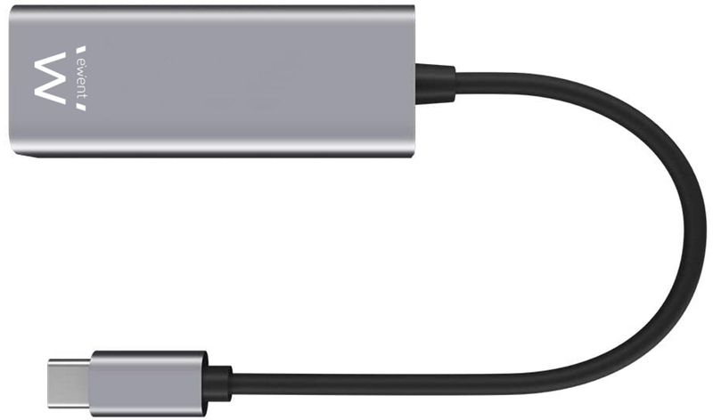 Ewent - Adaptador Gigabit Ewent USB-C para Gigabit Gris