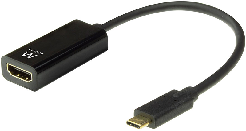 Cable Conversor Ewent USB C Macho para HDMI 4K Negro