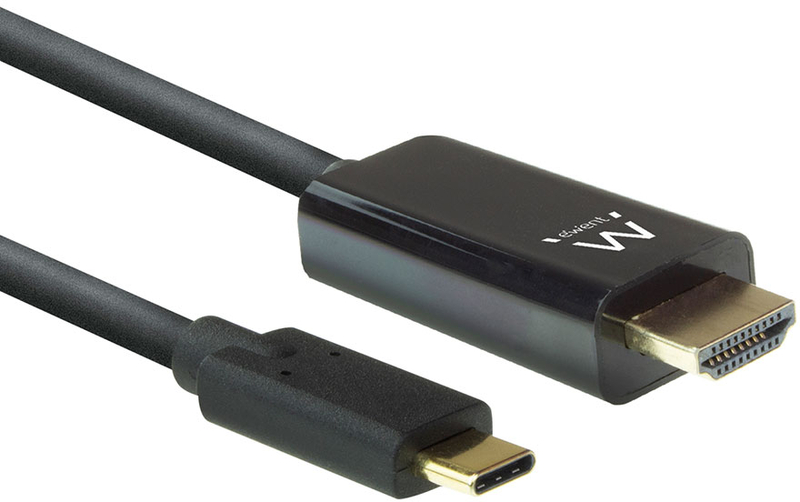 Ewent - Cable Conversor Ewent USB-C Macho para HDMI Macho 2 M Negro