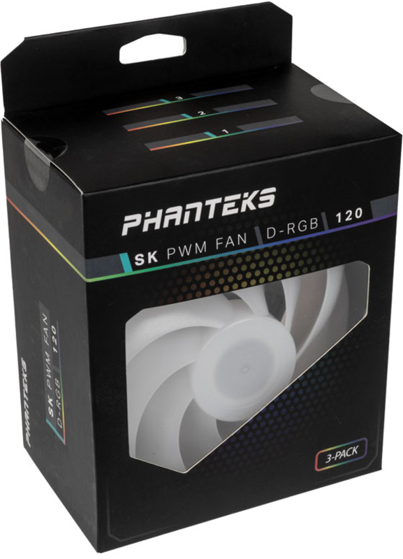 Phanteks - Ventilador Phanteks SK PWM D-RGB Pack 3 - 120mm