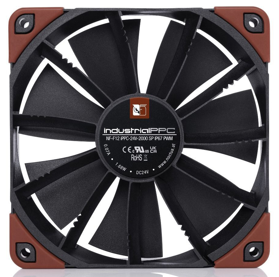 Noctua - Ventilador Noctua NF-F12 industrialPPC-24V-2000 SP IP67 PWM 120mm