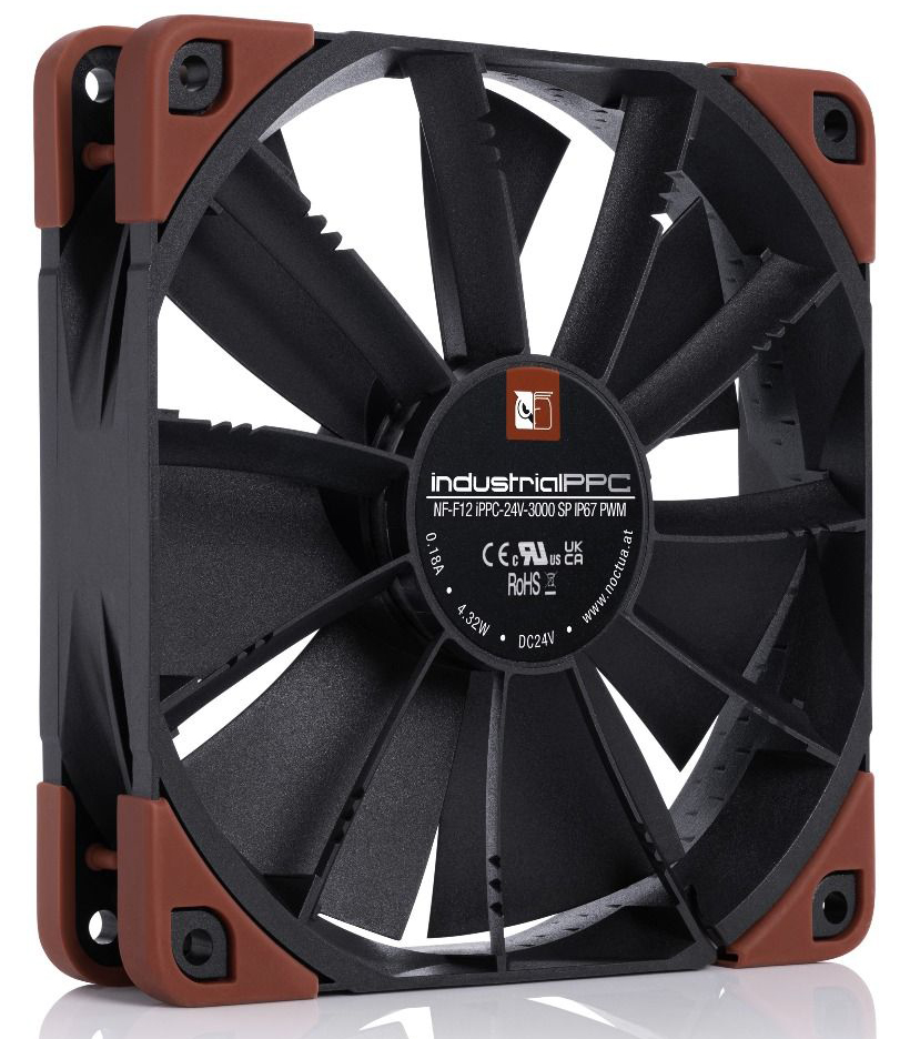 Noctua - Ventilador Noctua NF-F12 industrialPPC-24V-3000 SP IP67 PWM 120mm