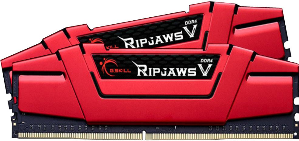 G.Skill - G.Skill Kit 8GB (2 x 4GB) DDR4 2666MHz Ripjaws V Red CL15