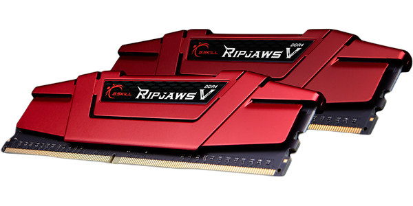 - G.Skill Kit 8GB (2 x 4GB) DDR4 2800MHz Ripjaws V Red CL15 Picture of - G.Skill Kit 8GB (2 x 4GB) DDR4 2800MHz Ripjaws V Red CL15