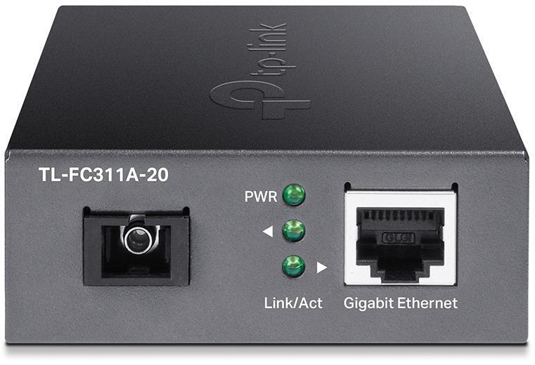 TP-Link - Conversor Fibra TP-Link FC311A-20 Media Converter Gigabit WDM Single-mode